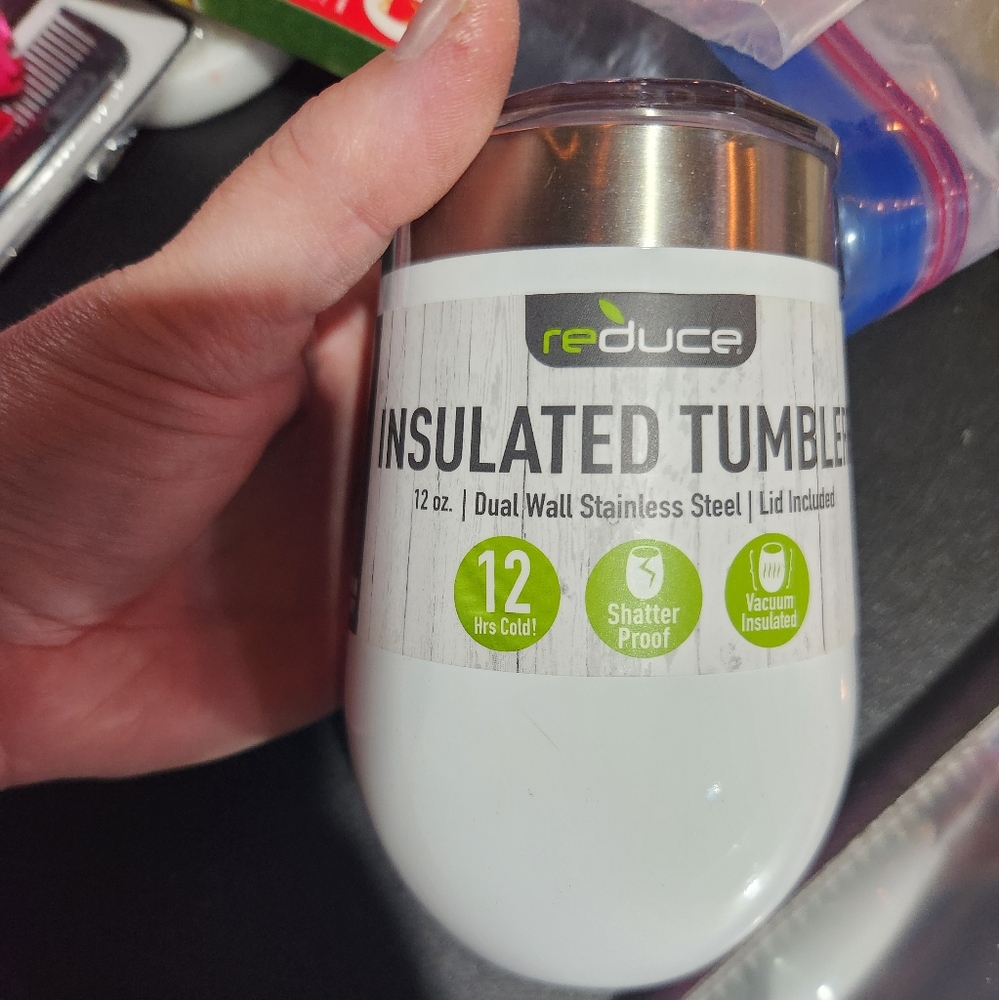 White tumbler 12oz